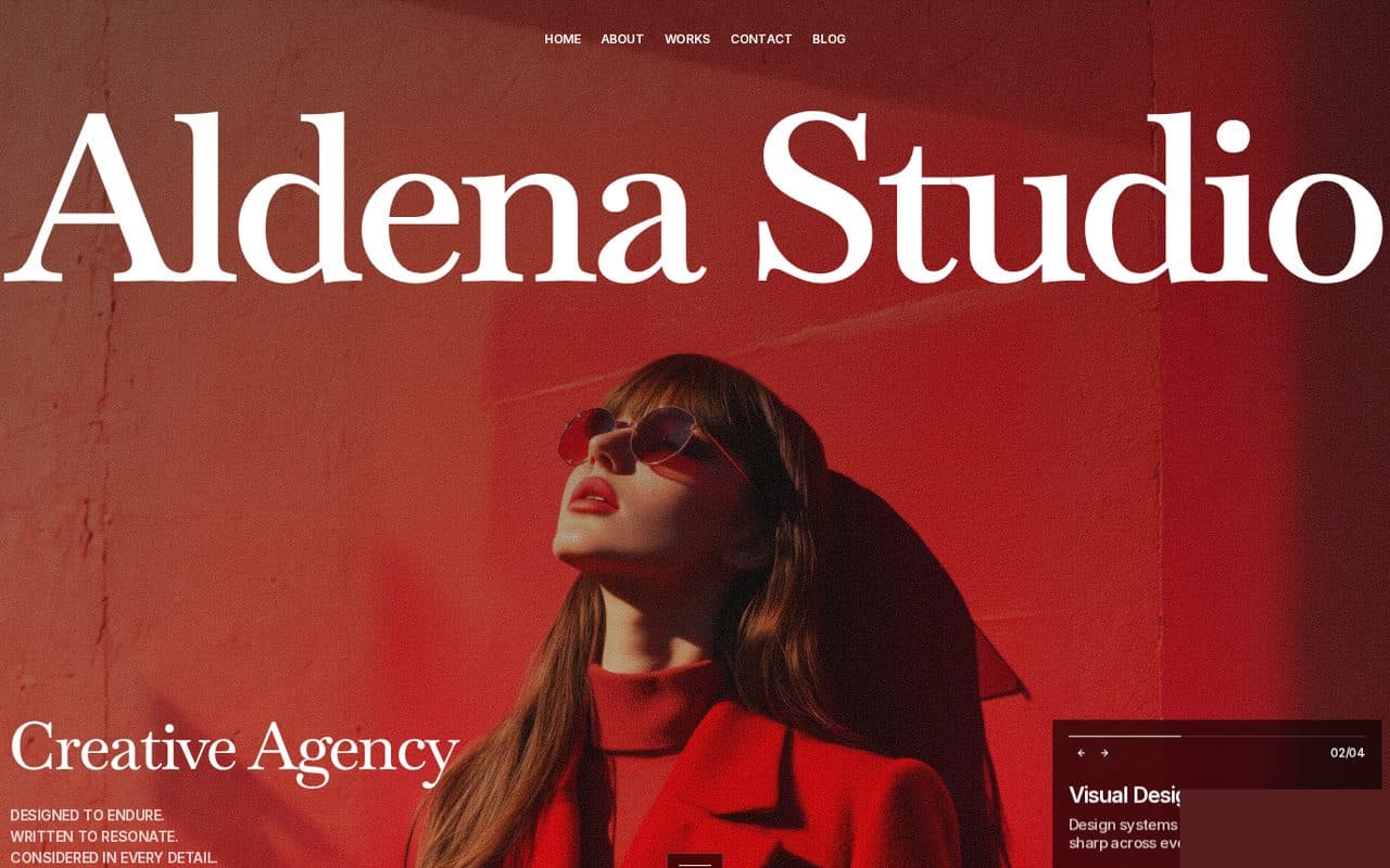 Aldena Studio site hero